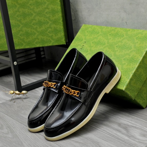 Replica Gucci Oxfords Shoes For Men #1257104 $96.00 USD for Wholesale