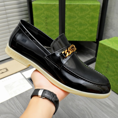 Replica Gucci Oxfords Shoes For Men #1257104 $96.00 USD for Wholesale