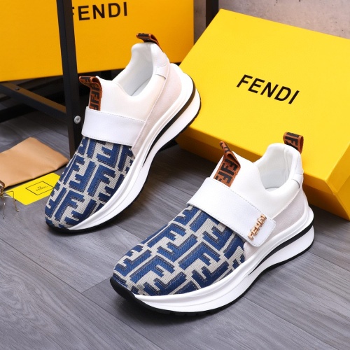 Wholesale Fendi Casual Shoes For Men #1257144 $80.00 USD, Wholesale Quality Replica Fendi Casual Shoes