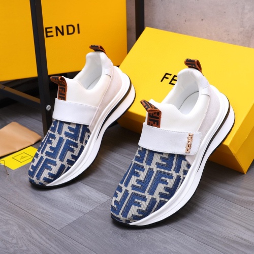 Replica Fendi Casual Shoes For Men #1257144 $80.00 USD for Wholesale