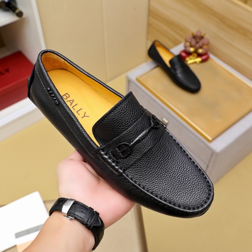 Replica Bally Leather Shoes For Men #1257166 $72.00 USD for Wholesale