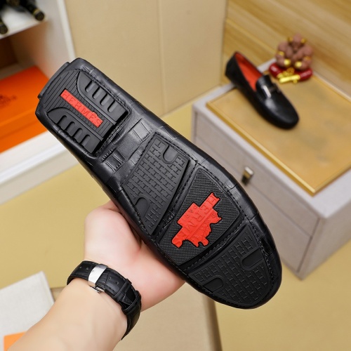 Replica Hermes Leather Shoes For Men #1257189 $68.00 USD for Wholesale