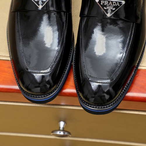 Replica Prada Leather Shoes For Men #1257208 $96.00 USD for Wholesale