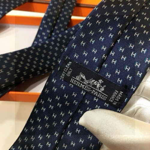 Replica Hermes Necktie For Men #1257303 $38.00 USD for Wholesale