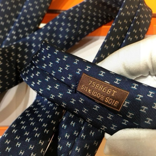 Replica Hermes Necktie For Men #1257303 $38.00 USD for Wholesale