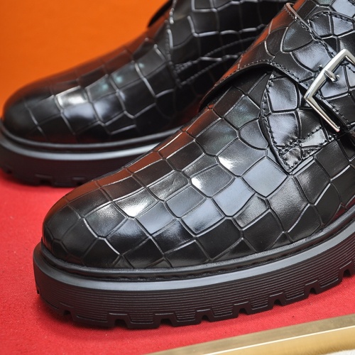 Replica Hermes Leather Shoes For Men #1257331 $118.00 USD for Wholesale