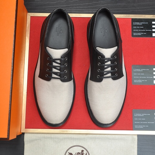 Replica Hermes Leather Shoes For Men #1257332 $118.00 USD for Wholesale