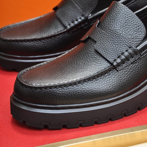 Replica Hermes Leather Shoes For Men #1257339 $118.00 USD for Wholesale