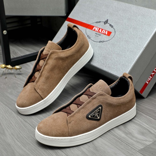 Wholesale Prada Casual Shoes For Men #1257417 $82.00 USD, Wholesale Quality Replica Prada Casual Shoes