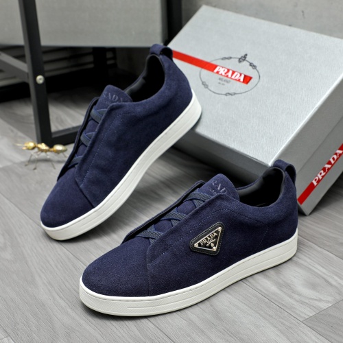 Wholesale Prada Casual Shoes For Men #1257419 $82.00 USD, Wholesale Quality Replica Prada Casual Shoes