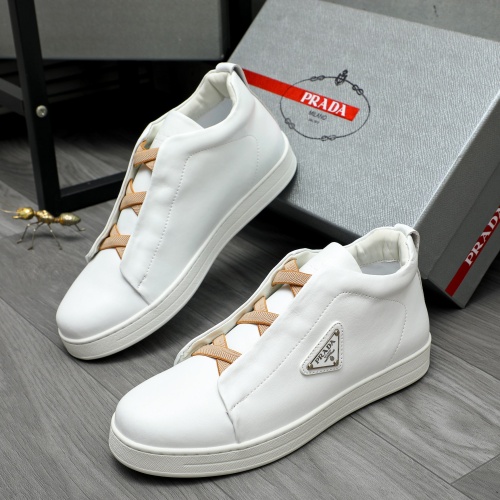 Wholesale Prada High Top Shoes For Men #1257420 $88.00 USD, Wholesale Quality Replica Prada High Top Shoes