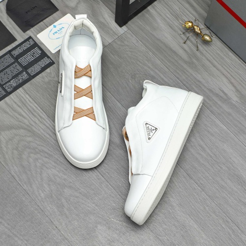 Replica Prada High Top Shoes For Men #1257420 $88.00 USD for Wholesale