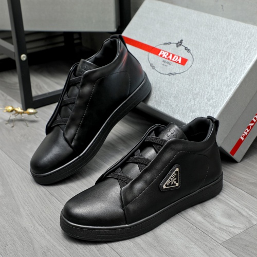 Wholesale Prada High Top Shoes For Men #1257421 $88.00 USD, Wholesale Quality Replica Prada High Top Shoes