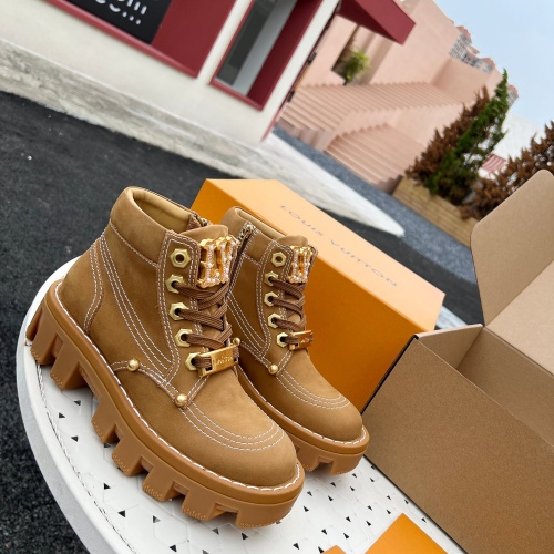 Replica Louis Vuitton Boots For Women #1257435 $128.00 USD for Wholesale