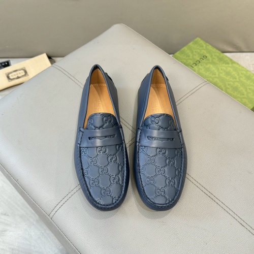 Replica Gucci Oxfords Shoes For Men #1257456 $85.00 USD for Wholesale