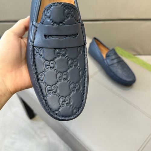 Replica Gucci Oxfords Shoes For Men #1257456 $85.00 USD for Wholesale