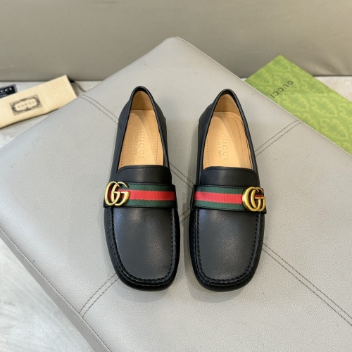 Wholesale Gucci Oxfords Shoes For Men #1257464 $85.00 USD, Wholesale Quality Replica Gucci Oxfords Shoes