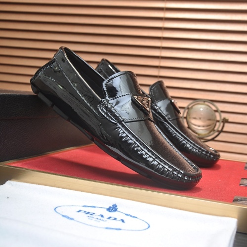 Replica Prada Leather Shoes For Men #1257519 $80.00 USD for Wholesale