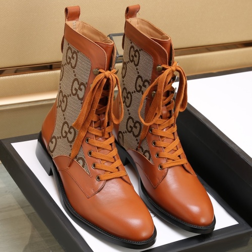 Replica Gucci Boots For Men #1257521 $118.00 USD for Wholesale