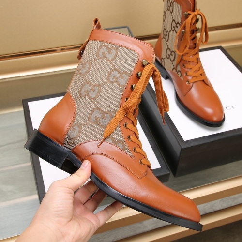 Replica Gucci Boots For Men #1257521 $118.00 USD for Wholesale