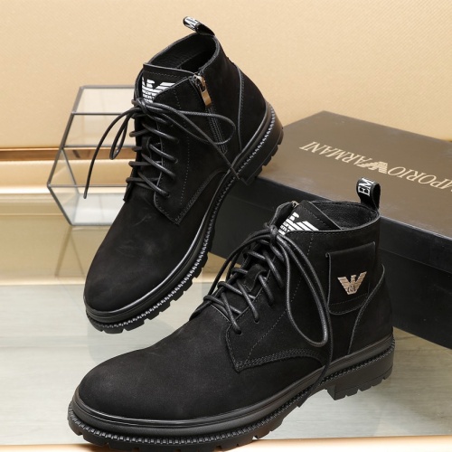 Wholesale Armani Boots For Men #1257523 $96.00 USD, Wholesale Quality Replica Armani Boots