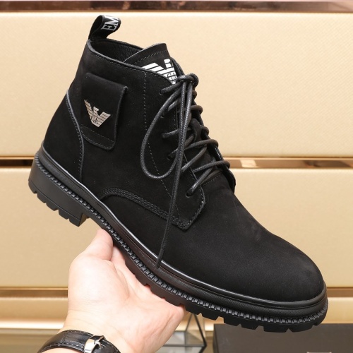 Replica Armani Boots For Men #1257523 $96.00 USD for Wholesale