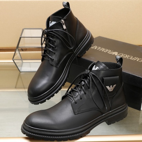 Wholesale Armani Boots For Men #1257524 $96.00 USD, Wholesale Quality Replica Armani Boots