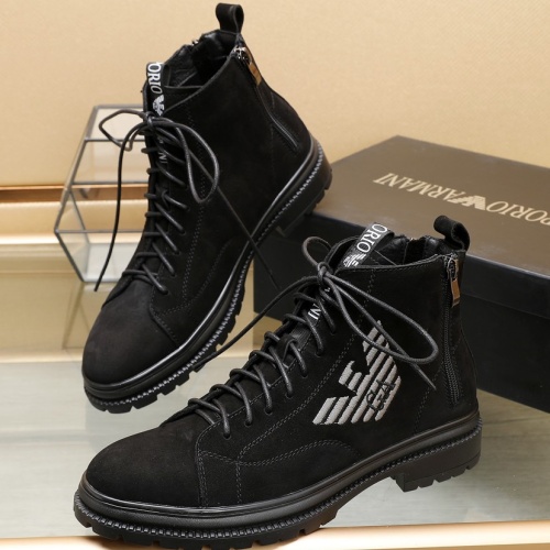 Wholesale Armani Boots For Men #1257525 $96.00 USD, Wholesale Quality Replica Armani Boots