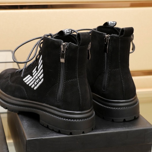 Replica Armani Boots For Men #1257525 $96.00 USD for Wholesale