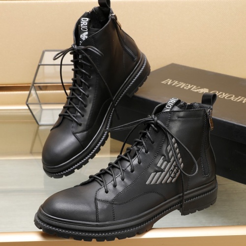 Wholesale Armani Boots For Men #1257526 $96.00 USD, Wholesale Quality Replica Armani Boots