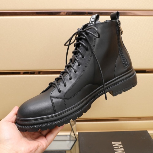 Replica Armani Boots For Men #1257526 $96.00 USD for Wholesale