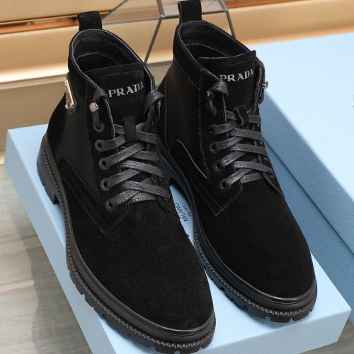 Replica Prada Boots For Men #1257527 $96.00 USD for Wholesale