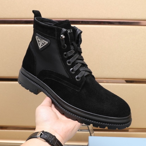 Replica Prada Boots For Men #1257527 $96.00 USD for Wholesale