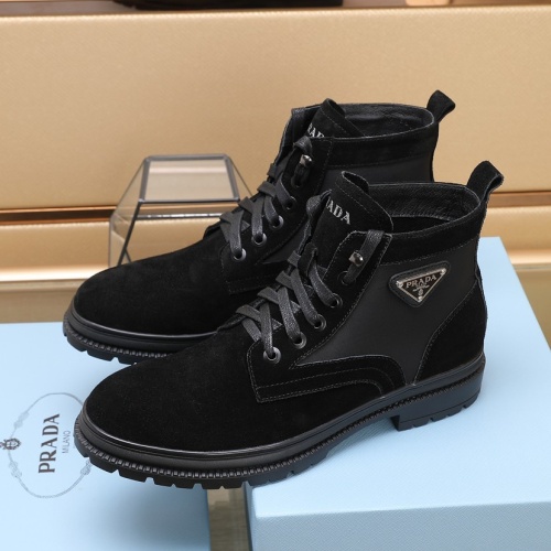 Replica Prada Boots For Men #1257527 $96.00 USD for Wholesale