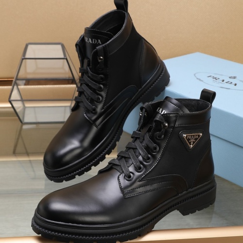 Wholesale Prada Boots For Men #1257528 $96.00 USD, Wholesale Quality Replica Prada Boots