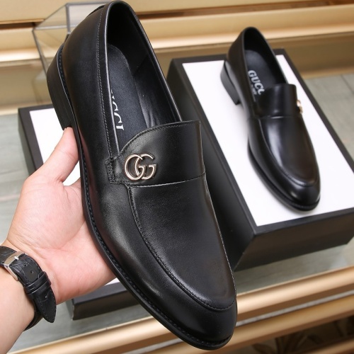 Replica Gucci Oxfords Shoes For Men #1257539 $92.00 USD for Wholesale