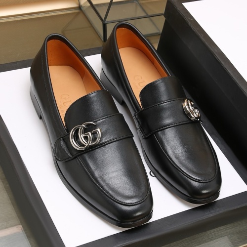 Replica Gucci Oxfords Shoes For Men #1257544 $98.00 USD for Wholesale