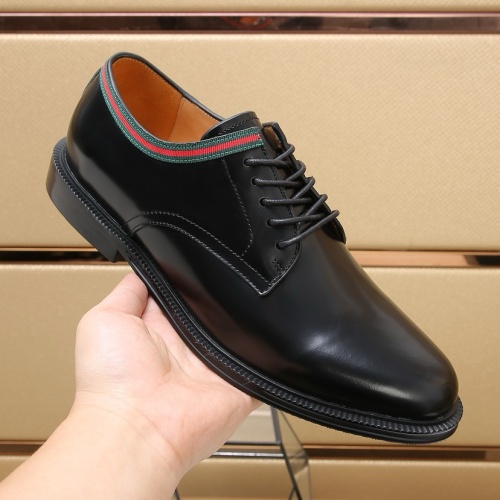 Replica Gucci Oxfords Shoes For Men #1257545 $98.00 USD for Wholesale