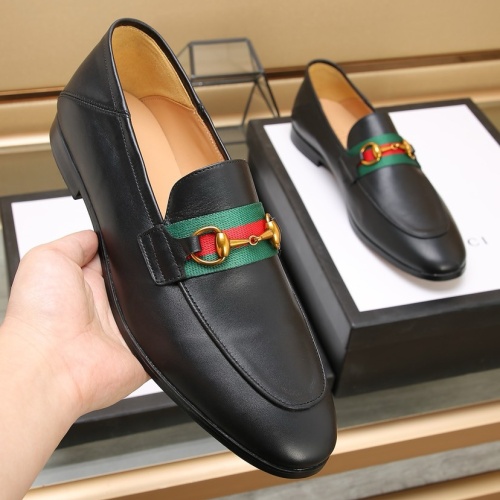 Replica Gucci Oxfords Shoes For Men #1257549 $98.00 USD for Wholesale