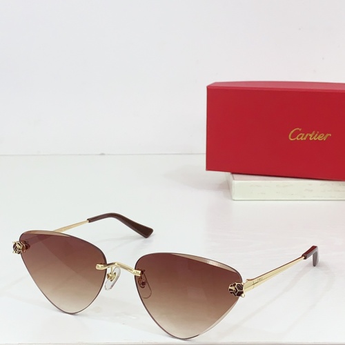 Wholesale Cartier AAA Quality Sunglassess #1257581 $68.00 USD, Wholesale Quality Replica Cartier AAA Quality Sunglassess