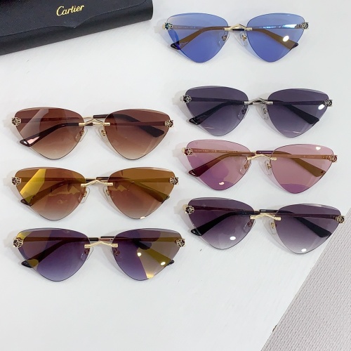 Replica Cartier AAA Quality Sunglassess #1257581 $68.00 USD for Wholesale