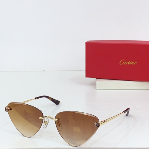 Wholesale Cartier AAA Quality Sunglassess #1257582 $68.00 USD, Wholesale Quality Replica Cartier AAA Quality Sunglassess