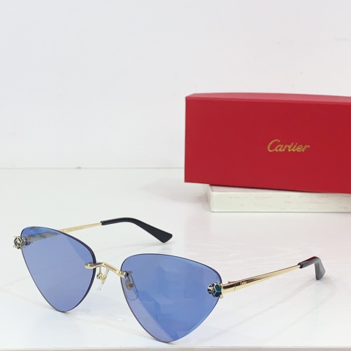 Wholesale Cartier AAA Quality Sunglassess #1257588 $68.00 USD, Wholesale Quality Replica Cartier AAA Quality Sunglassess