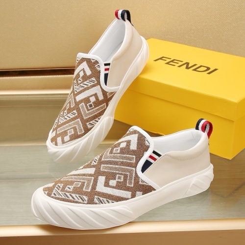 Wholesale Fendi Casual Shoes For Men #1257589 $85.00 USD, Wholesale Quality Replica Fendi Casual Shoes