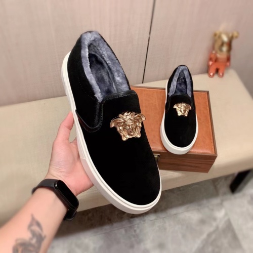 Wholesale Versace Casual Shoes For Men #1257663 $64.00 USD, Wholesale Quality Replica Versace Casual Shoes