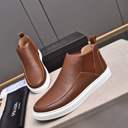 Replica Prada Boots For Men #1257673 $82.00 USD for Wholesale