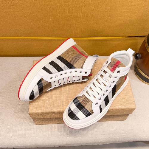 Replica Burberry High Tops Shoes For Men #1257729 $80.00 USD for Wholesale