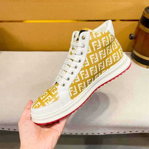 Replica Fendi High Tops Casual Shoes For Men #1257731 $80.00 USD for Wholesale