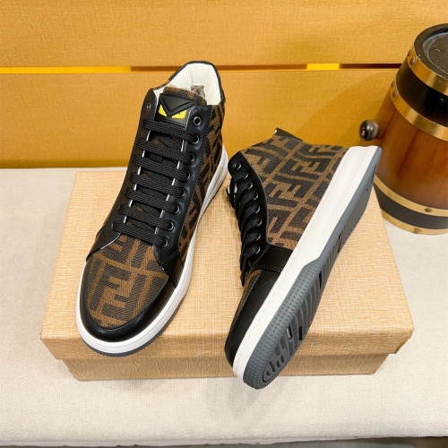 Replica Fendi High Tops Casual Shoes For Men #1257732 $80.00 USD for Wholesale