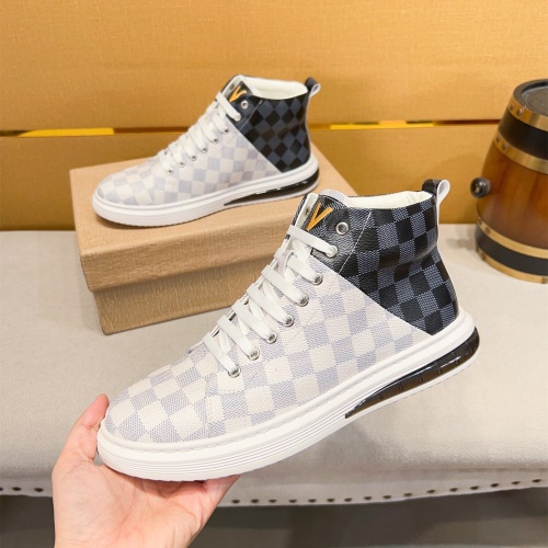 Replica Louis Vuitton High Tops Shoes For Men #1257733 $80.00 USD for Wholesale